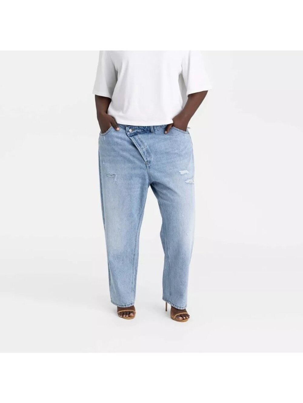 KBB by Kahlana The Dylan Jean Mid Rise & Tapered Leg Jeans - Women's Size 24 3X